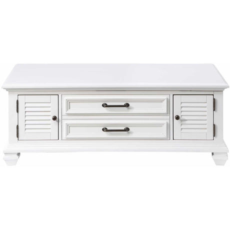  Steve Silver Furniture Charlestown CT100C Lift Top Cocktail Table - White IMAGE 2