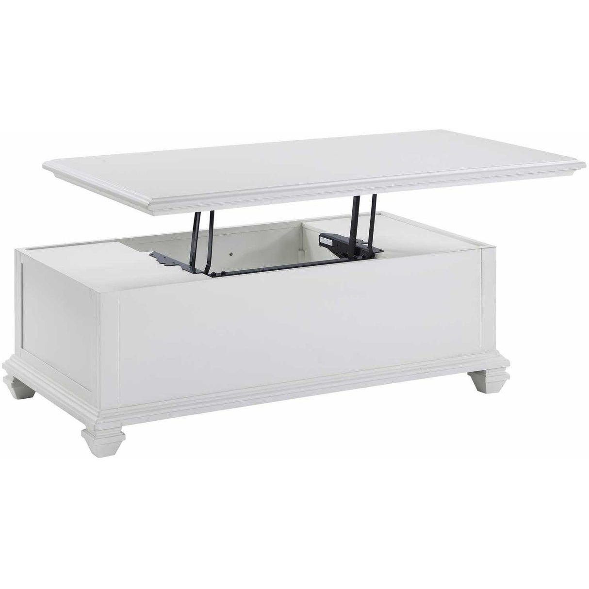  Steve Silver Furniture Charlestown CT100C Lift Top Cocktail Table - White IMAGE 5