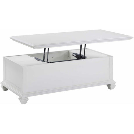  Steve Silver Furniture Charlestown CT100C Lift Top Cocktail Table - White IMAGE 5