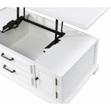  Steve Silver Furniture Charlestown CT100C Lift Top Cocktail Table - White IMAGE 6