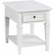  Steve Silver Furniture Charlestown CT100E End Table - White IMAGE 1