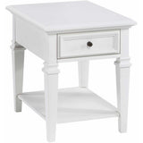  Steve Silver Furniture Charlestown CT100E End Table - White IMAGE 1