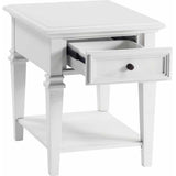  Steve Silver Furniture Charlestown CT100E End Table - White IMAGE 3