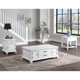  Steve Silver Furniture Charlestown CT100E End Table - White IMAGE 5