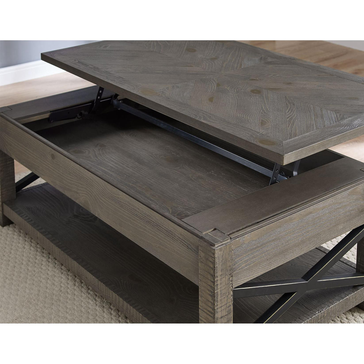  Steve Silver Furniture Dexter DX300CL Lift Top Cocktail Table IMAGE 2