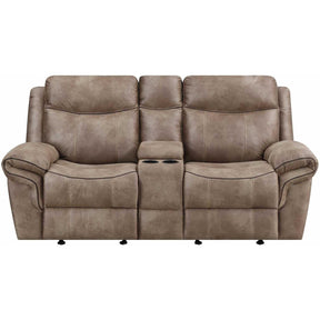  Steve Silver Furniture Nashville NH850CL Glider Recliner Console Loveseat IMAGE 1