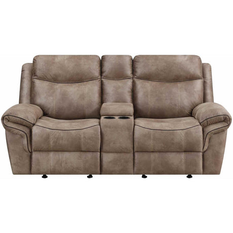  Steve Silver Furniture Nashville NH850CL Glider Recliner Console Loveseat IMAGE 1