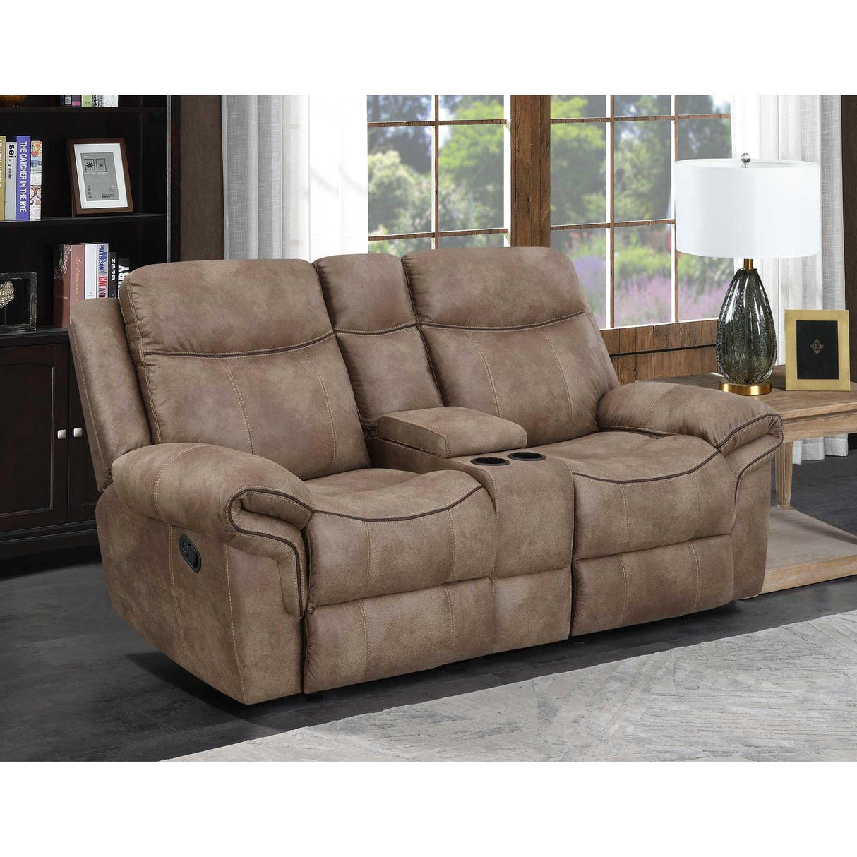  Steve Silver Furniture Nashville NH850CL Glider Recliner Console Loveseat IMAGE 8