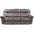  Steve Silver Furniture Nashville NH850SG Reclining Sofa w/Drop-Down Console - Grey IMAGE 1
