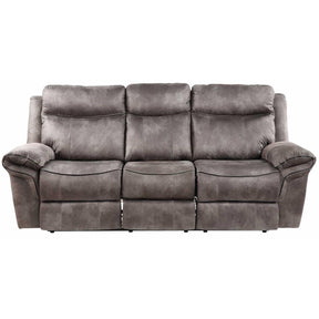  Steve Silver Furniture Nashville NH850SG Reclining Sofa w/Drop-Down Console - Grey IMAGE 1