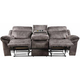  Steve Silver Furniture Nashville NH850SG Reclining Sofa w/Drop-Down Console - Grey IMAGE 2