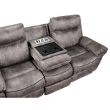  Steve Silver Furniture Nashville NH850SG Reclining Sofa w/Drop-Down Console - Grey IMAGE 7