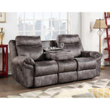  Steve Silver Furniture Nashville NH850SG Reclining Sofa w/Drop-Down Console - Grey IMAGE 9