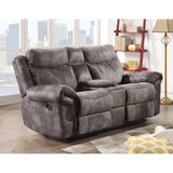  Steve Silver Furniture Nashville NH850CLG Glider Recliner Console Loveseat - Grey IMAGE 10