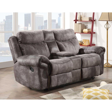  Steve Silver Furniture Nashville NH850CLG Glider Recliner Console Loveseat - Grey IMAGE 10