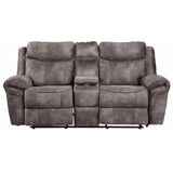  Steve Silver Furniture Nashville NH850CLG Glider Recliner Console Loveseat - Grey IMAGE 3