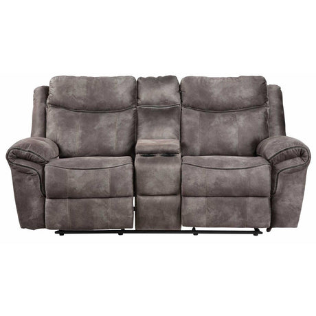  Steve Silver Furniture Nashville NH850CLG Glider Recliner Console Loveseat - Grey IMAGE 3