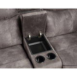  Steve Silver Furniture Nashville NH850CLG Glider Recliner Console Loveseat - Grey IMAGE 8