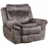  Steve Silver Furniture Nashville NH850RG Glider Recliner - Grey IMAGE 1