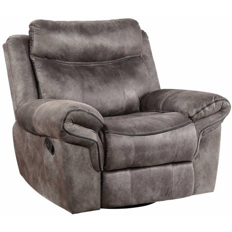  Steve Silver Furniture Nashville NH850RG Glider Recliner - Grey IMAGE 1