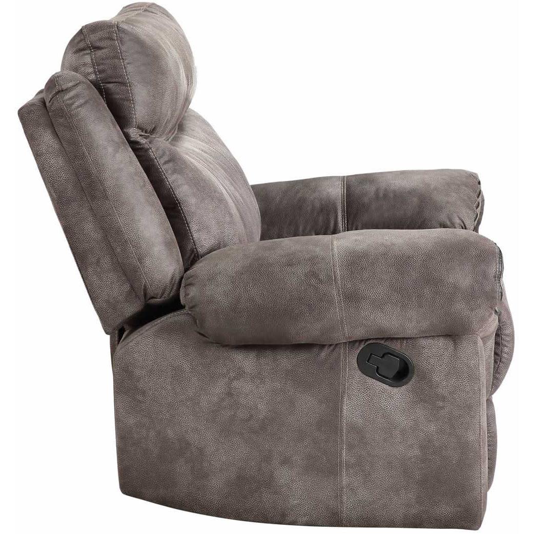  Steve Silver Furniture Nashville NH850RG Glider Recliner - Grey IMAGE 3
