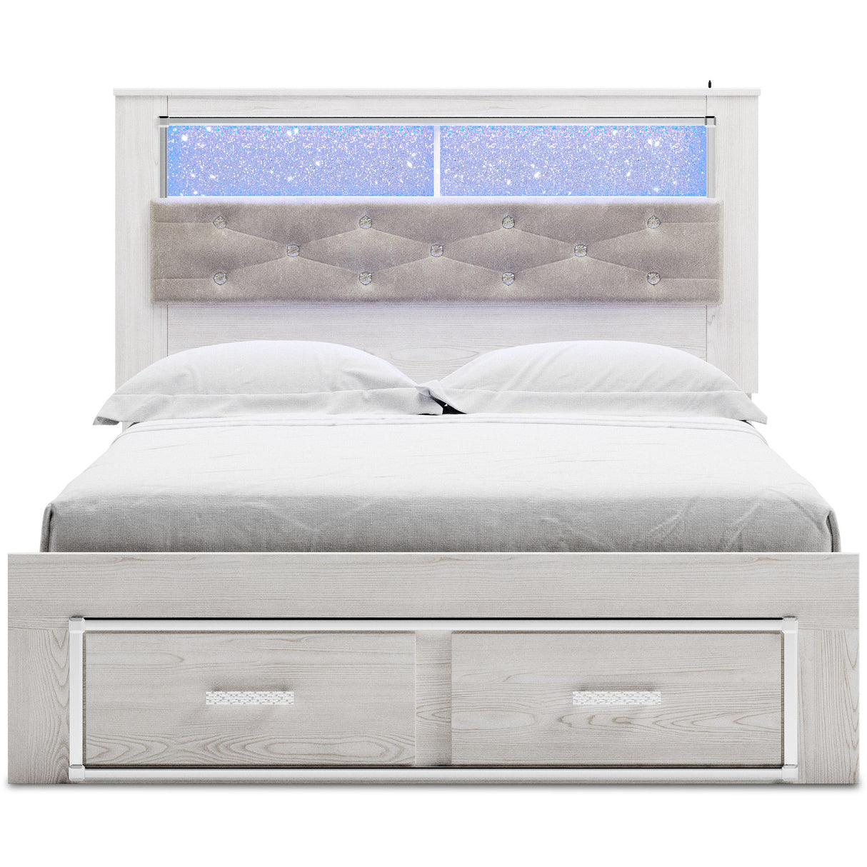 Signature Design by Ashley Altyra B2640B19 Queen Upholstered Bookcase Bed with Storage IMAGE 2