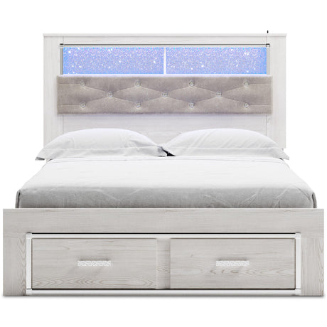  Signature Design by Ashley Altyra B2640B19 Queen Upholstered Bookcase Bed with Storage IMAGE 2