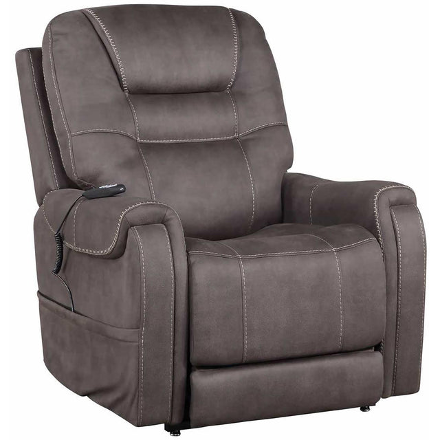  Steve Silver Furniture Brisbane BS850CG Power Lift Chair w/Three Heat Zones - Stone IMAGE 1