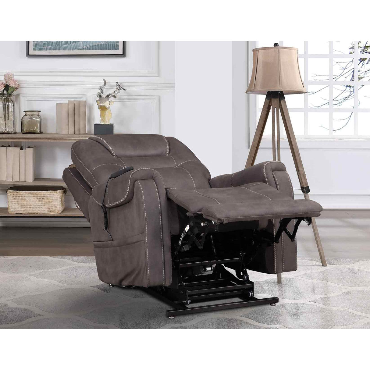  Steve Silver Furniture Brisbane BS850CG Power Lift Chair w/Three Heat Zones - Stone IMAGE 16