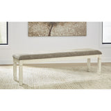  Signature Design by Ashley Bolanburg D647-08 Extra Large Upholstered Dining Room Bench IMAGE 3