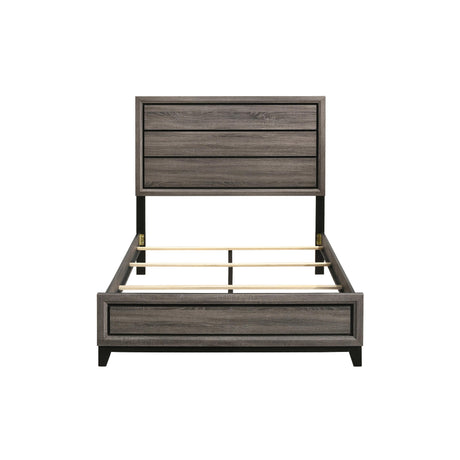  Coaster Furniture Watson 212421KW Wood California King Panel Bed - Grey Oak IMAGE 4