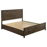  Coaster Furniture Woodmont 222631KW California King Storage Bed - Rustic Golden Brown IMAGE 1