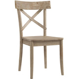  Elements International Callista X-Back Wooden Side Chair Set IMAGE 1