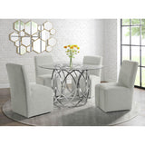  Elements International Nero Upholstered Side Chair Set IMAGE 7