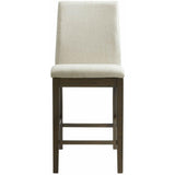 Elements International Dapper Counter Height Side Chair Set in Walnut IMAGE 2