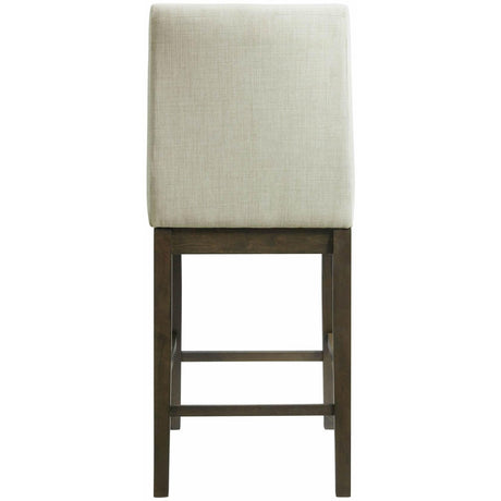  Elements International Dapper Counter Height Side Chair Set in Walnut IMAGE 3