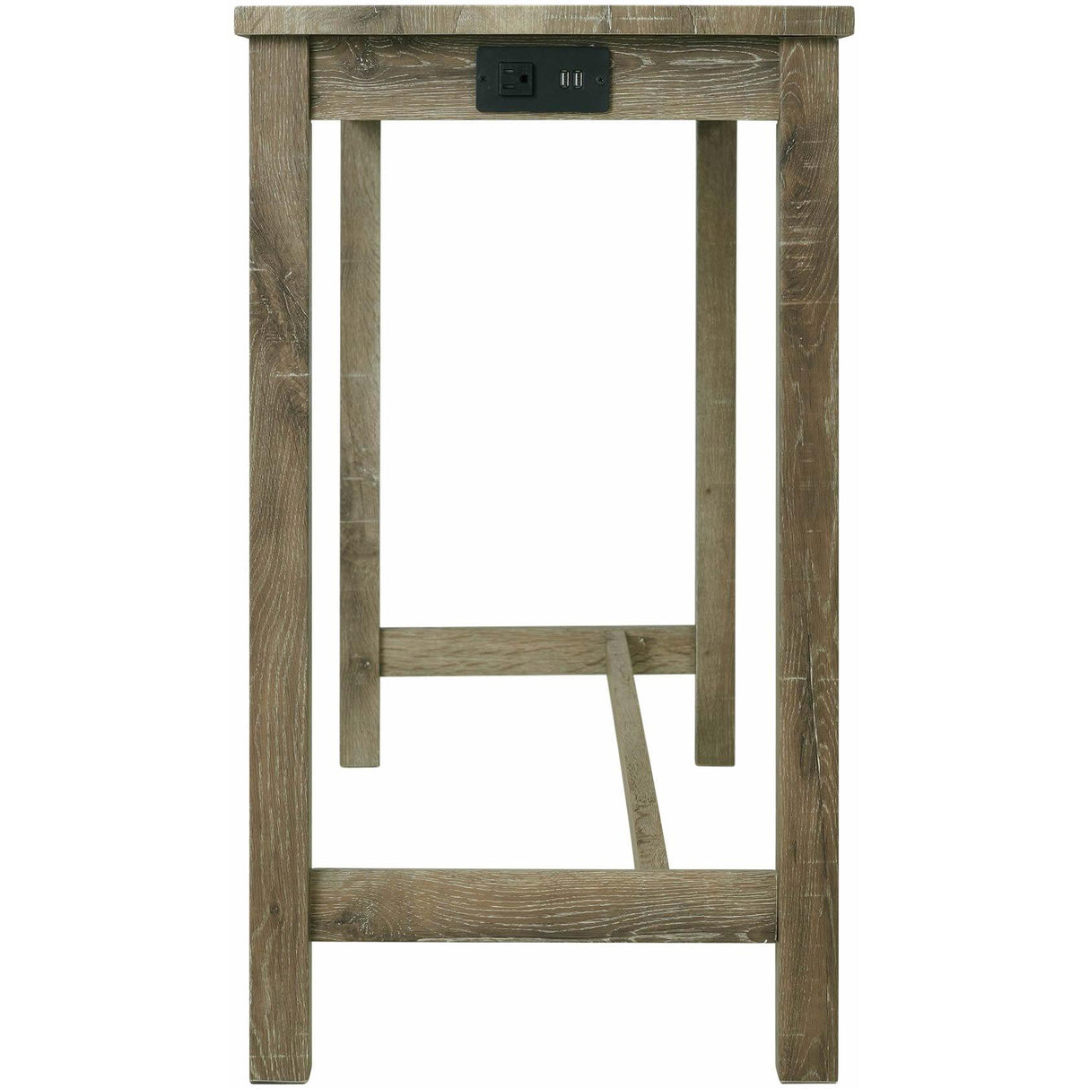  Elements International Oak Lawn Bar Table Single Pack (Table + Three Stools) IMAGE 5