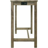  Elements International Oak Lawn Bar Table Single Pack (Table + Three Stools) IMAGE 5
