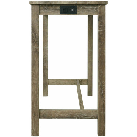  Elements International Oak Lawn Bar Table Single Pack (Table + Three Stools) IMAGE 5