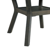  Elements International Amherst Dining Table w/Wood Leg Grey Finish IMAGE 5