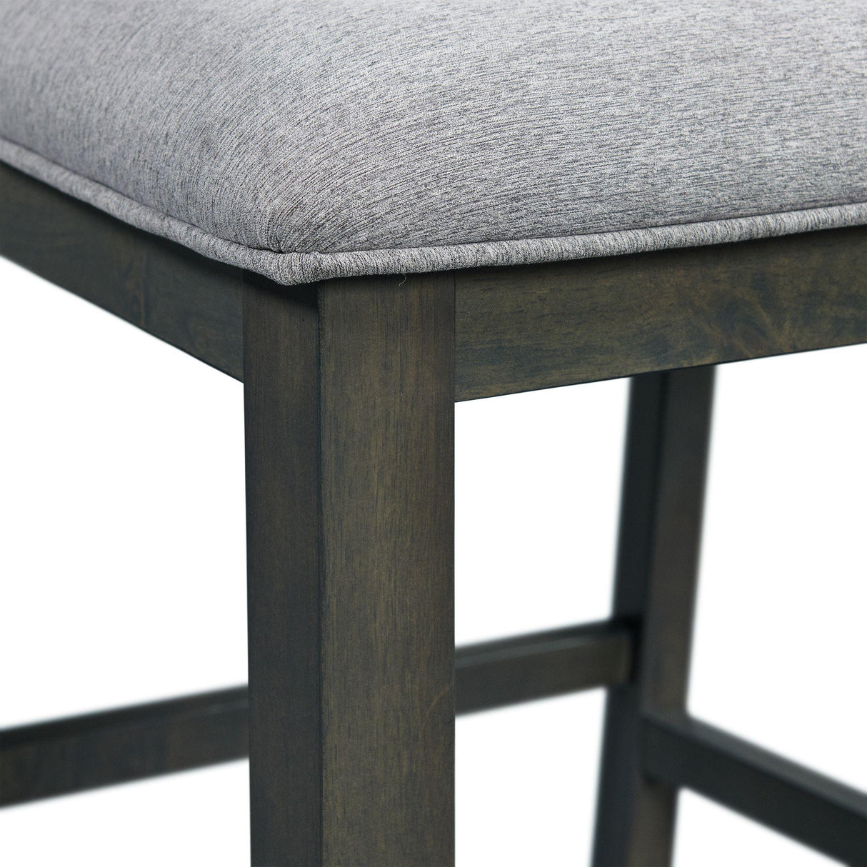 Elements International Amherst Counter Side Chair W/Fabric Cushion Grey Finish IMAGE 7