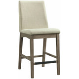  Elements International Dapper Counter Side Chair (Grey Finish) IMAGE 1