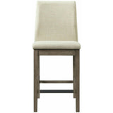  Elements International Dapper Counter Side Chair (Grey Finish) IMAGE 2
