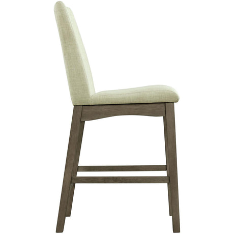 Elements International Dapper Counter Side Chair (Grey Finish) IMAGE 3