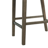  Elements International Dapper Counter Side Chair (Grey Finish) IMAGE 8