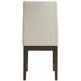  Elements International Dapper Dining Side Chair (Walnut Finish) IMAGE 3