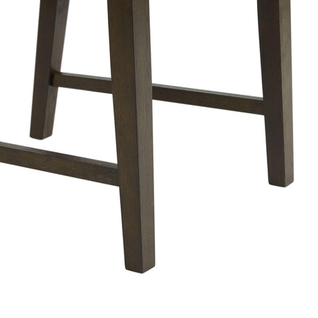  Elements International Dapper Dining Side Chair (Walnut Finish) IMAGE 7