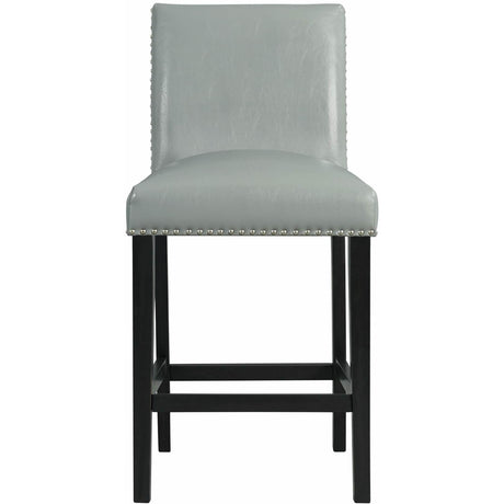  Elements International Meridian Counter Side Chair Grey IMAGE 2