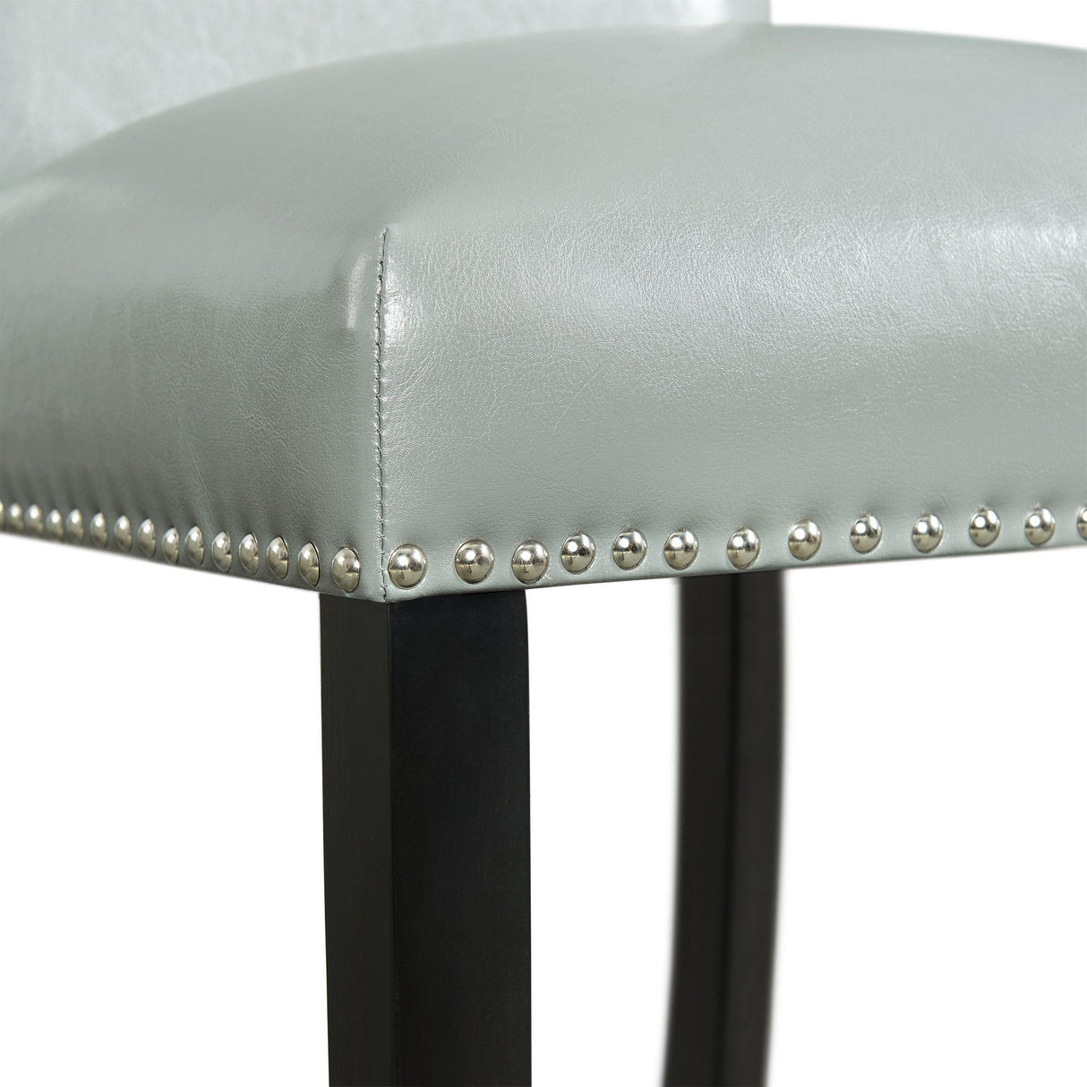  Elements International Meridian Counter Side Chair Grey IMAGE 4