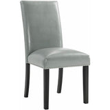  Elements International Meridian Dining Side Chair Grey IMAGE 1